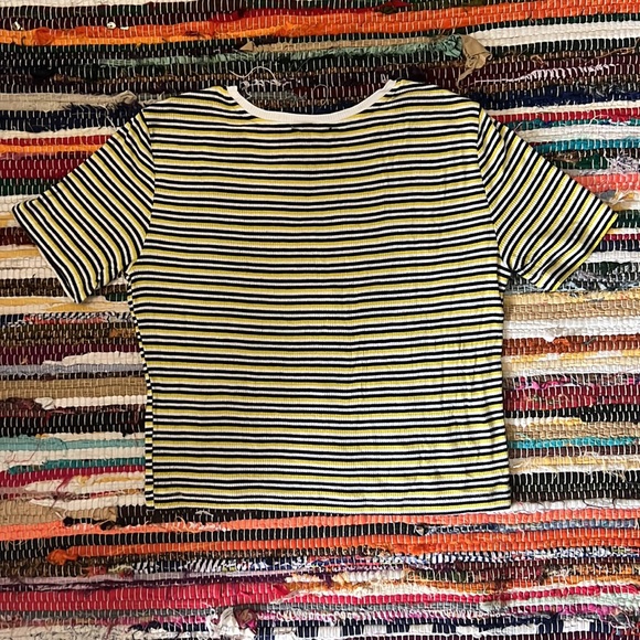 Zara Stripped Crop Top - Picture 2 of 3